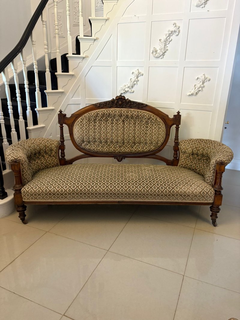 Exhibition Quality Antique Victorian Carved Walnut 9 Piece Suite - Image 2